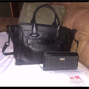 Coach Swagger Bag with Wallet